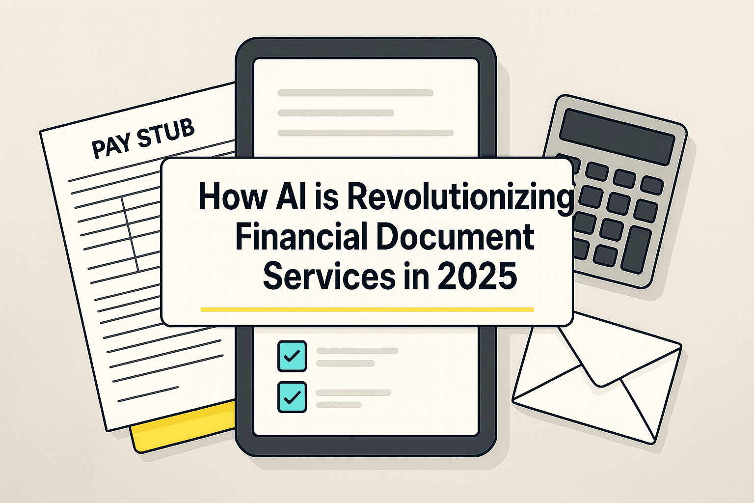 How AI is Revolutionizing Financial Document Services in 2025 1 Illustration of AI streamlining financial document services in 2025
