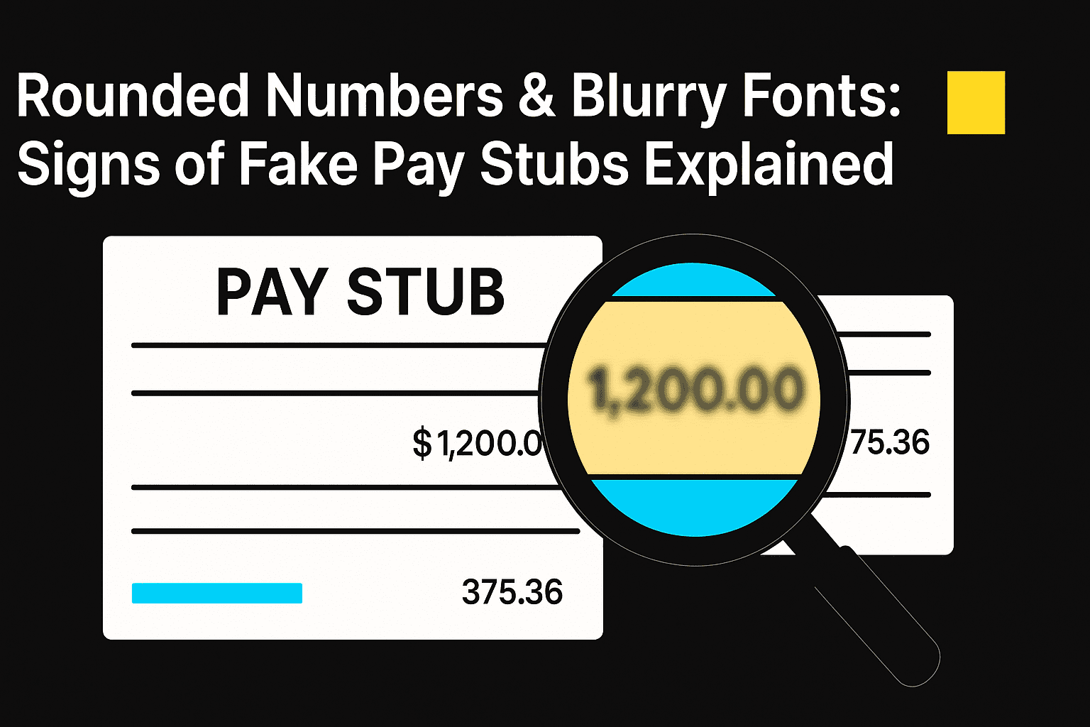 Rounded Numbers & Blurry Fonts: Signs of Fake Pay Stubs Explained 1 Illustration of personal loan bank statements with months timeline