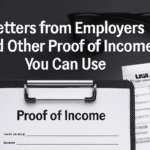 Letters from Employers and Proof of Income Documentation