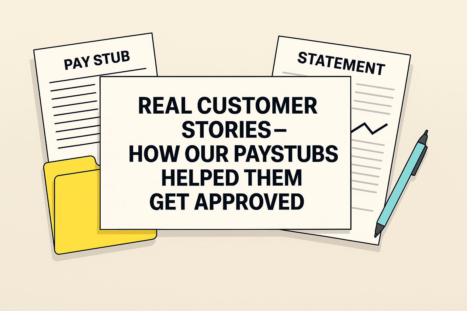 Customers sharing how compliant paystubs helped them get approved
