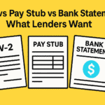 W-2 vs Pay Stub vs Bank Statement: What Lenders Want
