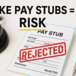 Why Using Fake Pay Stubs Is Risky: Legal Consequences & Rejection