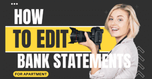 How to Edit Bank Statements for Apartment