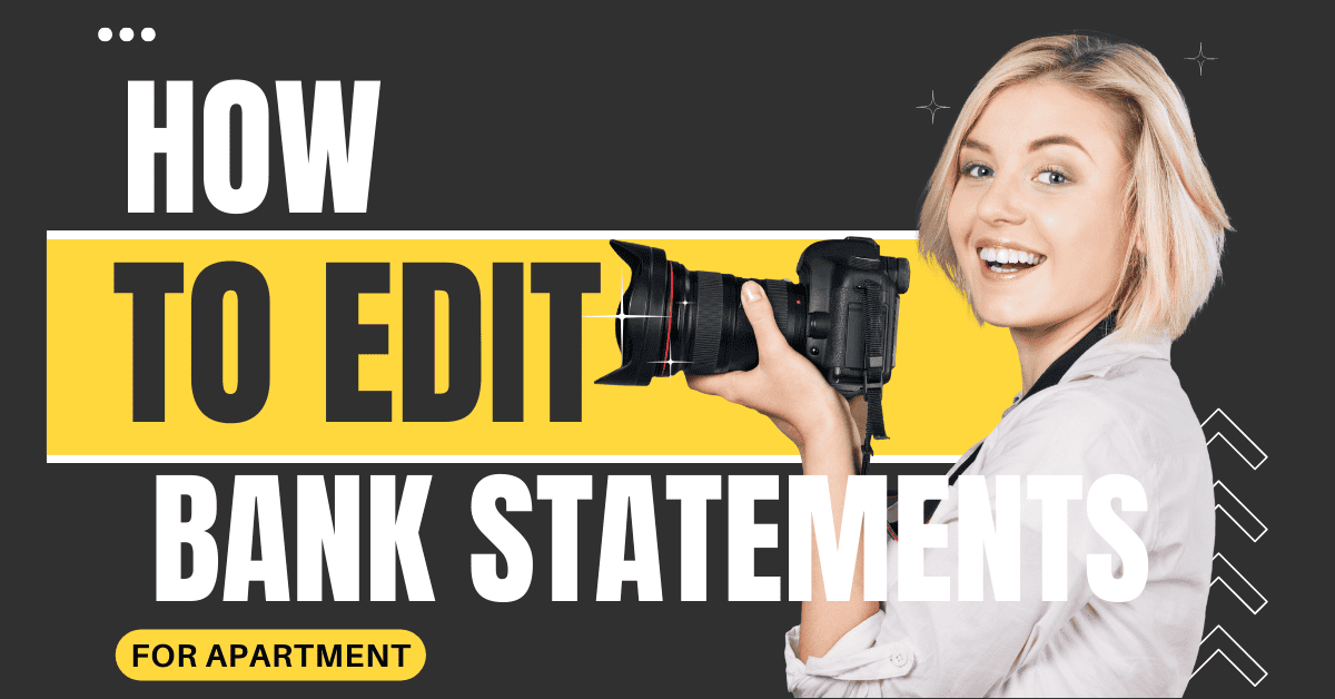 How to Edit Bank Statements for Apartment