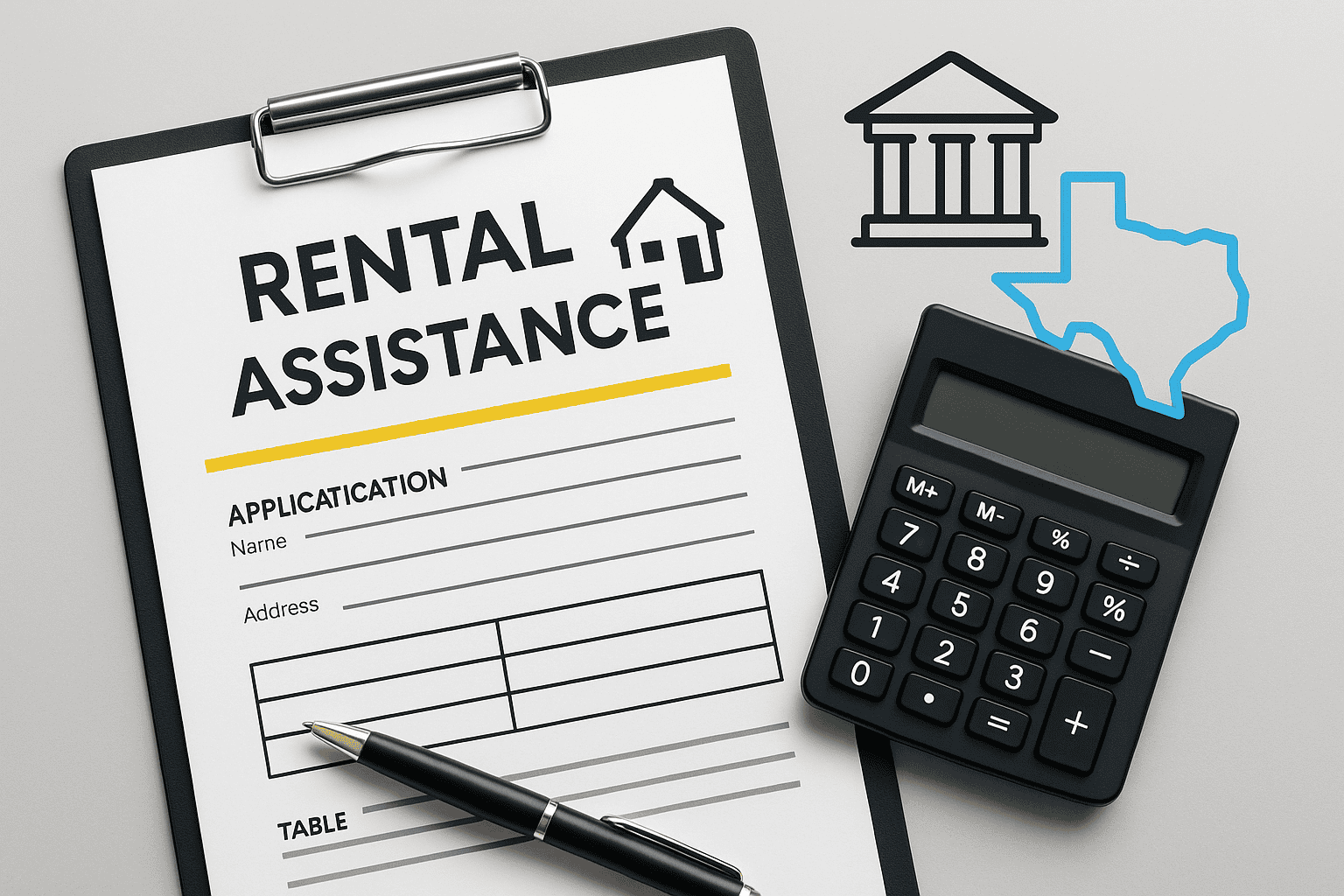 Rental Assistance & Income Verification Programs in Texas 1 Infographic illustrating Texas rental assistance and income verification programs, including documents like pay stubs and bank statements