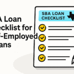 Self-Employed SBA Loan Documents: Texas Checklist