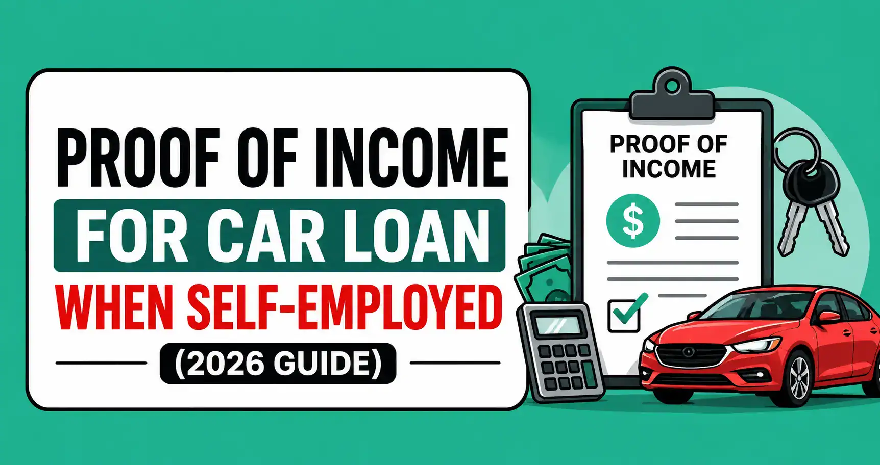 Proof of Income Car Loan Self-Employed (2026 Guide)