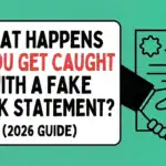 What Happens If You Get Caught With a Fake Bank Statement?
