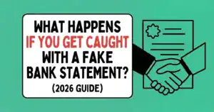 What Happens If You Get Caught With a Fake Bank Statement?