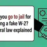 Can You Go to Jail for Using a Fake W-2? Federal Law Explained