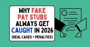 Why Fake Pay Stubs Always Get Caught in 2026 (Real Cases + Penalties)