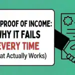 Fake Proof of Income: Why It Fails Every Time ( What Actually Works)
