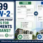 1099 vs W-2: Which Income Proof Works for Apartments and Loans?