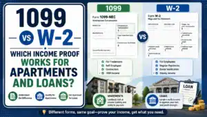 1099 vs W-2: Which Income Proof Works for Apartments and Loans?