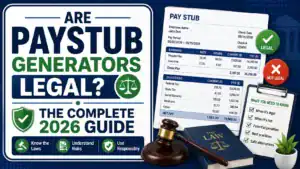 Are Paystub Generators Legal? The Complete 2026 Guide