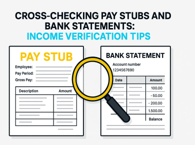Cross‑Checking Pay Stubs and Bank Statements: Income Verification Tips