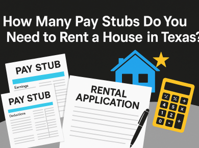 how many pay stubs to rent a house