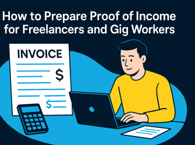 How to Prepare Proof of Income for Freelancers and Gig Workers – Featured Image