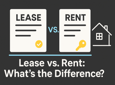 Lease vs. Rent: What’s the Difference?