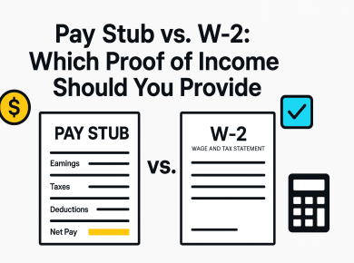 Pay Stub vs. W‑2 Which Proof of Income Should You Provide