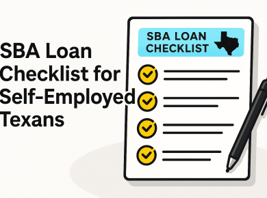 Self-Employed SBA Loan Documents: Texas Checklist