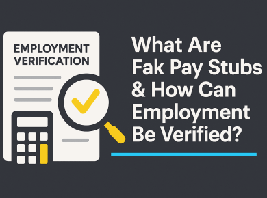 Fake Pay Stubs & Employment Verification: Key Facts & Legal Risks