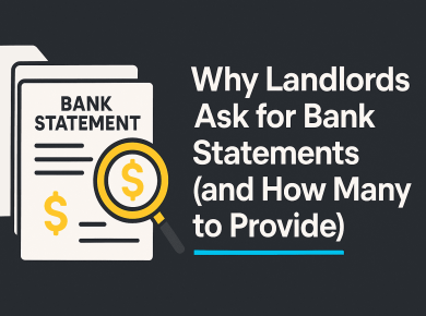 bank statements for rental application